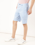 Cotton Mix Plain Regular Fit Shorts