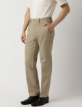 Cotton Rich Plain Chinos