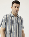 Relaxed Fit Solid Half Sleeves Shirt