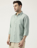 Relaxed Fit Solid Full Sleeves Shirt