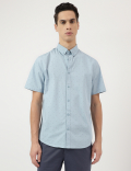 Pure Cotton Button Down Collar Shirt