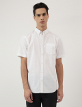 Pure Cotton Button Down Collar Shirt