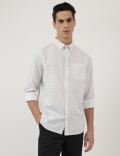 Pure Cotton Button Down Collar Shirt