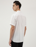 Pure Cotton Stripes Button Down Shirt