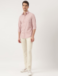Pure Cotton Spread Collar Shirt