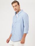 Pure Cotton Spread Collar Shirt