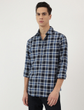 Pure Cotton Spread Collar Shirt