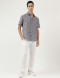 Relaxed Fit Spread Collar Shirt