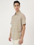 Relaxed Fit Spread Collar Shirt