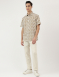 Relaxed Fit Spread Collar Shirt