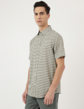 Modal Mix Spread Collar Shirt