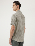 Modal Mix Spread Collar Shirt