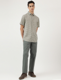 Modal Mix Spread Collar Shirt