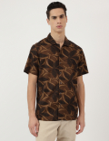 Modal Mix Spread Collar Shirt
