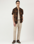 Modal Mix Spread Collar Shirt