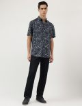 Pure Viscose Tropical Spread Collar Shirt