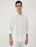Relaxed Fit Spread Collar Shirt