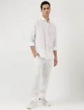 Relaxed Fit Spread Collar Shirt