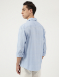 Relaxed Fit Pure Cotton Spread Collar Shirt