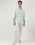 Relaxed Fit Pure Cotton Spread Collar Shirt