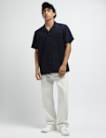 Relaxed Fit Resort Collar Checked Shirt