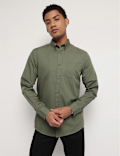 Pure Cotton Button Down Collar Shirt