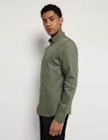 Pure Cotton Button Down Collar Shirt