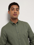 Pure Cotton Button Down Collar Shirt