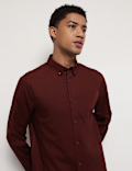 Pure Cotton Button Down Collar Shirt