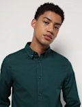 Pure Cotton Button Down Collar Shirt