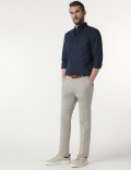 Check Cotton Rich Button Down Collar Shirt