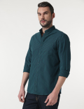 Pure Cotton Button Down Collar Shirt