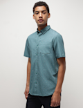 Pure Cotton Printed Half Sleeves Shirt
