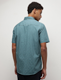 Pure Cotton Printed Half Sleeves Shirt
