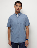 Pure Cotton Printed Half Sleeves Shirt