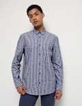 Pure Cotton Button Down Collar Shirt