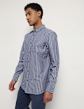 Pure Cotton Button Down Collar Shirt