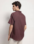 Linen Rich Short Sleeves Relaxed Fit Shirt