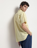 Linen Rich Short Sleeves Relaxed Fit Shirt