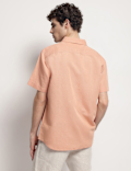 Linen Rich Short Sleeves Relaxed Fit Shirt