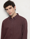 Cotton Linen Blend Relaxed Fit Shirt