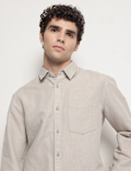 Linen Rich Relaxed Fit Shirt