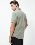 Pure Cotton Button-Down Collar Shirt