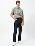Pure Cotton Checks Short Sleeves Shirt