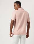 Linen Textured Short Sleeves Shirt