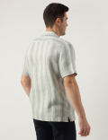 Pure Linen Regular Fit Striped Shirt