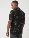 Pure Viscose Floral Cuban Collar Shirt