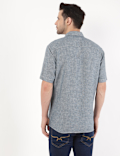 Pure Linen Plain Button Down Shirt