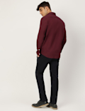 Pure Cotton Plain Collared Shirt