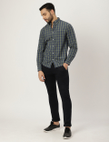 Pure Cotton Check Collared Shirt